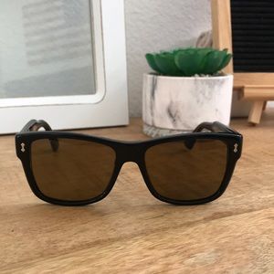 Dark brown black Gucci sunglasses used mens